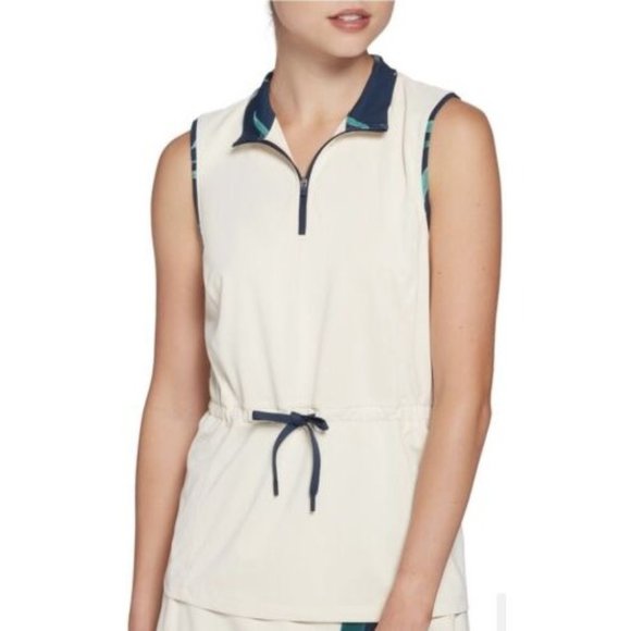 Lady Hagen Tops - Lady Hagen Women's Golf Drawstring Sleeveless Polo Size XXL Birch WGH11429 NEW